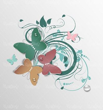 وکتور گل و بوته