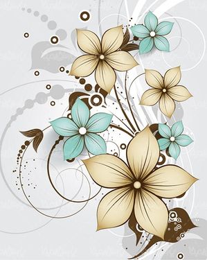 وکتور حاشیه گل