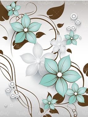 وکتور حاشیه گل