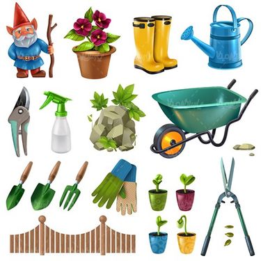 Vector Gardening Equipment