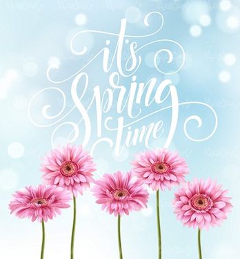 Vector spring flower