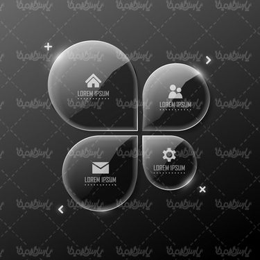 Glass Label Vector