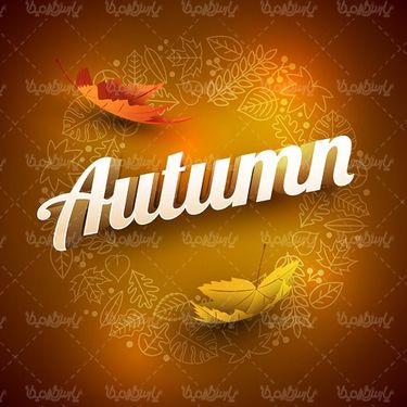 Autumn sale sticker vector