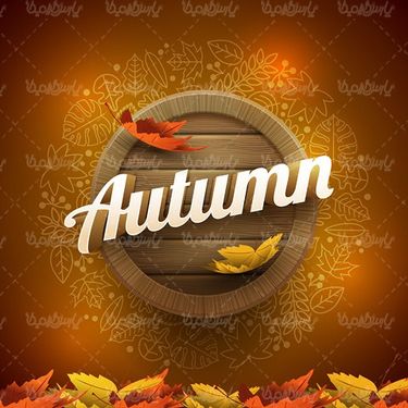 Autumn sale sticker vector