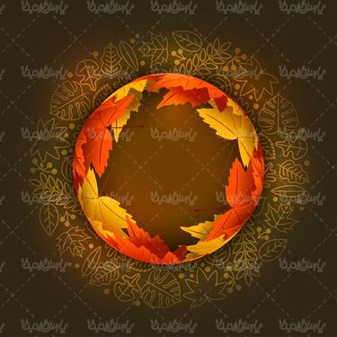 Autumn sale sticker vector