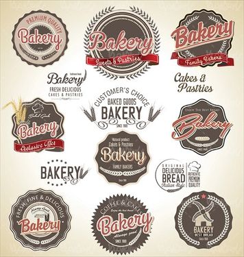 Bakery Label Vector