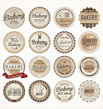 Bakery Label Vector