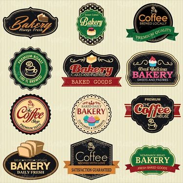 Bakery Label Vector