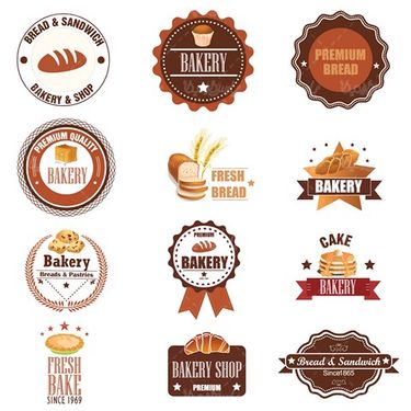 Bakery Label Vector