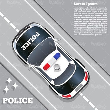 وکتور ماشین پلیس
