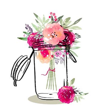 وکتور حاشیه گل و بوته