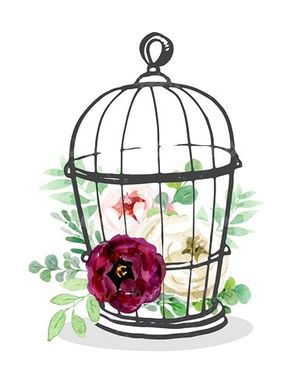 وکتور حاشیه گل و بوته