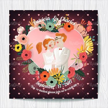 Vector Bride and Groom