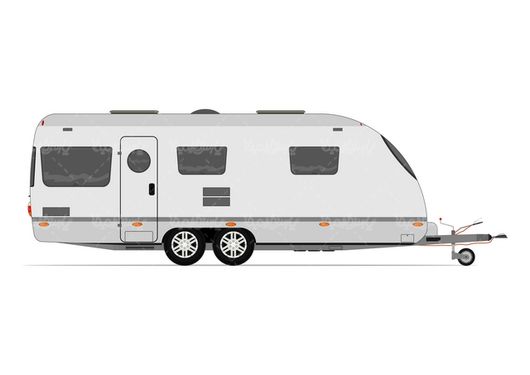 Caravan Car Vector