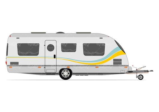 Caravan Car Vector