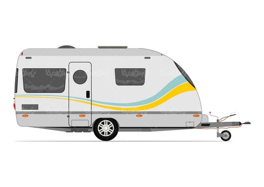 Caravan Car Vector
