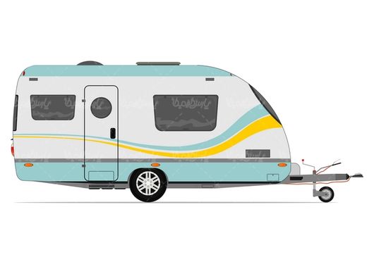 Caravan Car Vector