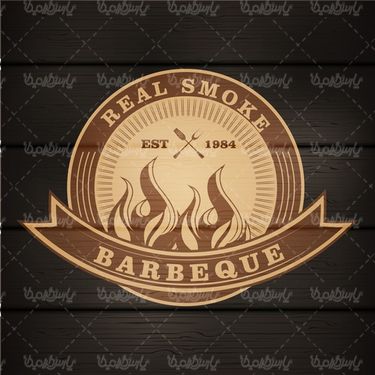 Barbecue sticker vector