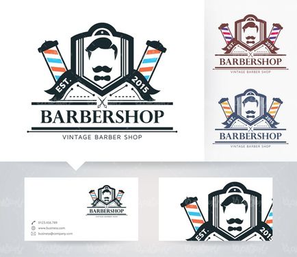 vector barber logo