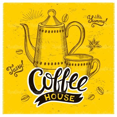 Vector Label Coffee
