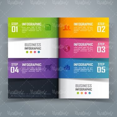 D vector infographic