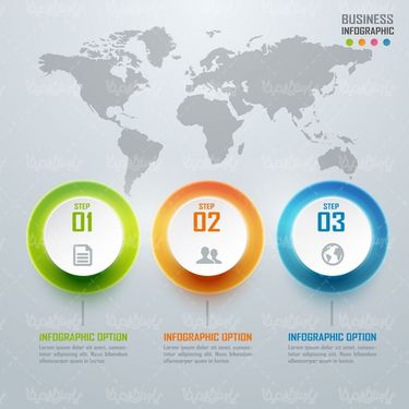 D vector infographic