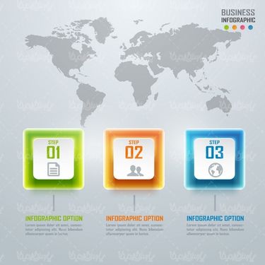 D vector infographic