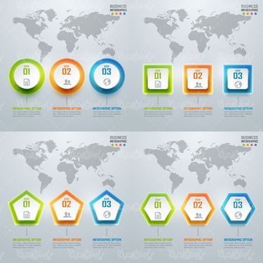 D vector infographic
