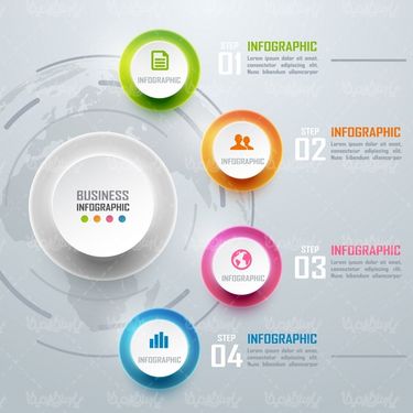 D vector infographic