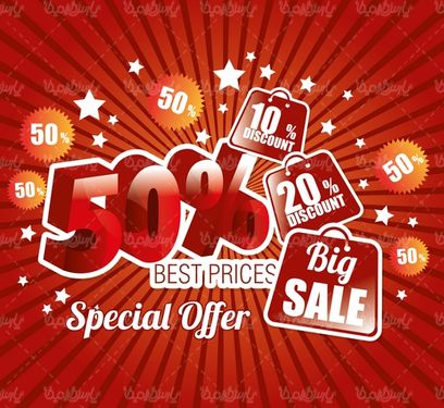 وکتور طرح فروش ویژه