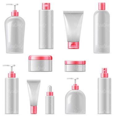 Cosmetics mockup vector