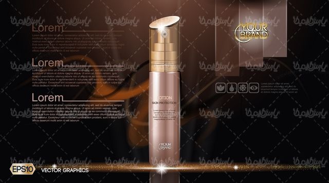 Cosmetics mockup vector