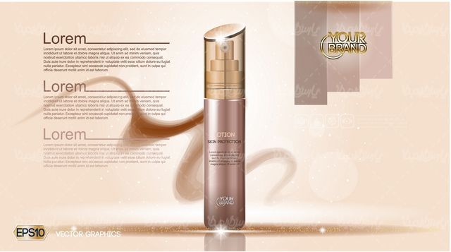 Cosmetics mockup vector