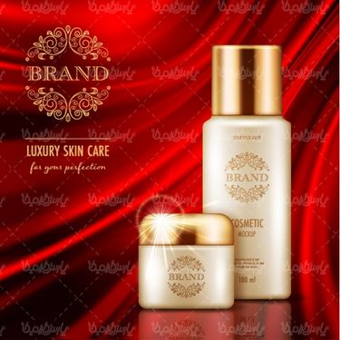Cosmetics mockup vector