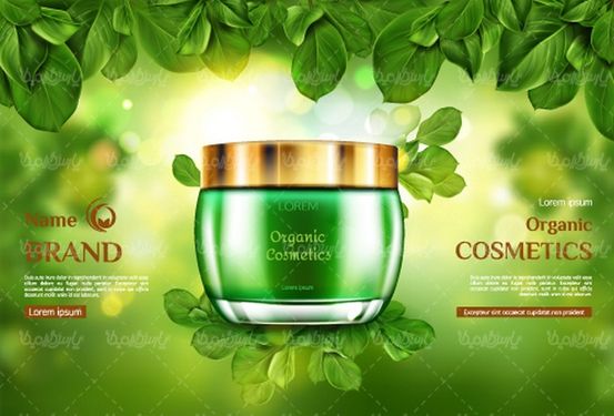Cosmetics mockup vector