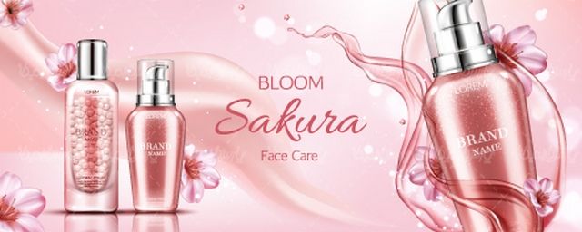Cosmetics mockup vector