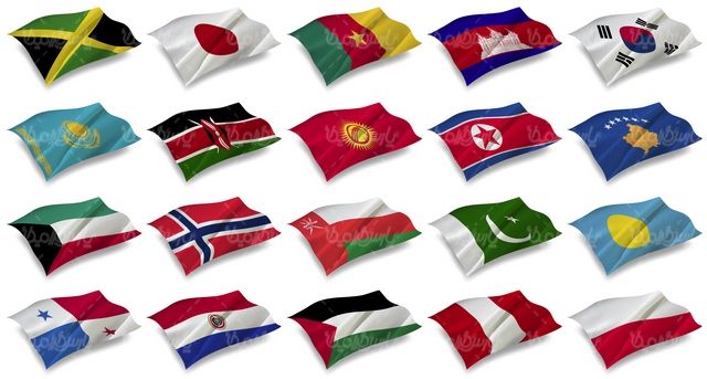 وکتور پرچم کشورها