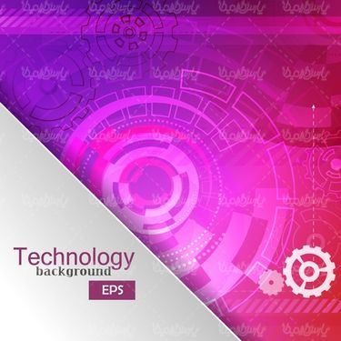 وکتور پس زمینه تکنولوژی