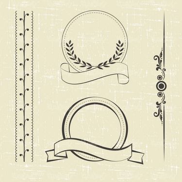 وکتور حاشیه گل