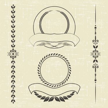 وکتور حاشیه گل