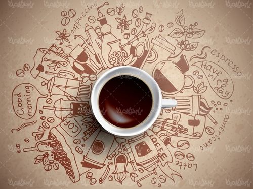 Vector coffee cup