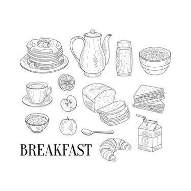 Breakfast vector