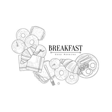 Breakfast vector