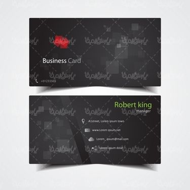 وکتور کارت ویزیت خام