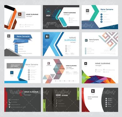 وکتور کارت ویزیت خام