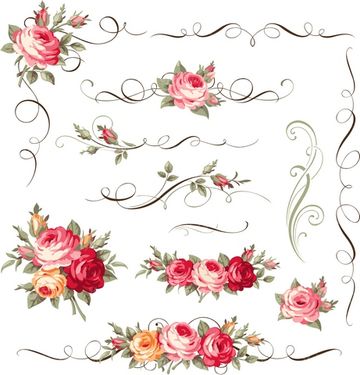 وکتور گل و بوته