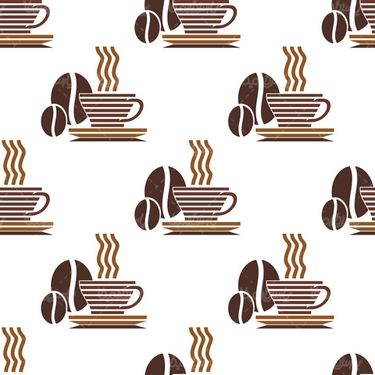 Vector coffee cup pattern