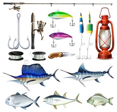 Fishing vector
