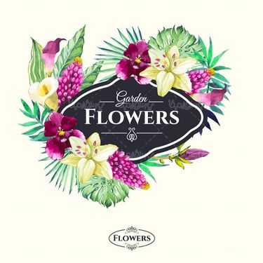 Flower Frame Vector