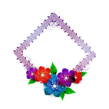 وکتور قاب گل